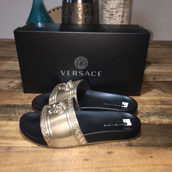Versace Gold and Black Men\'s Sandals main image 7